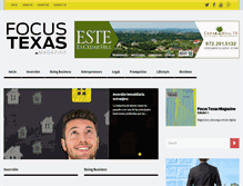 Tablet Screenshot of focustexasmag.com